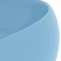Thumbnail for Luxuriöses Waschbecken Rund Matt Hellblau 40x15 cm Keramik
