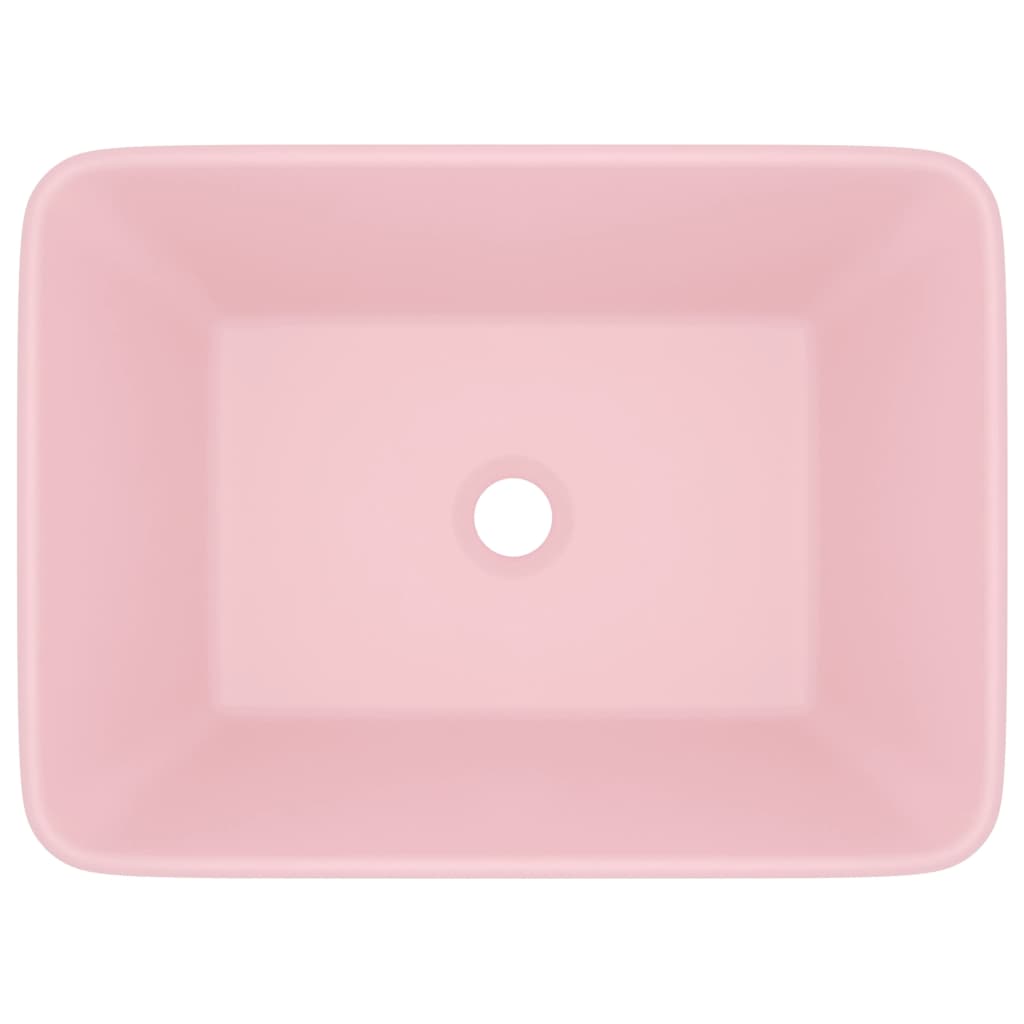 Luxus-Waschbecken Matt Rosa 41x30x12 cm Keramik