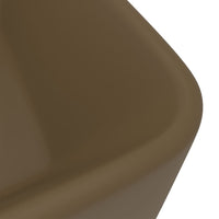 Thumbnail for Luxus-Waschbecken Matt Creme 41x30x12 cm Keramik