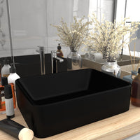Thumbnail for Luxus-Waschbecken Matt Schwarz 41x30x12 cm Keramik