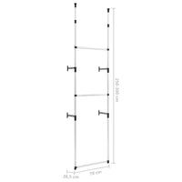 Thumbnail for Teleskop-Garderobe mit Stangen Aluminium