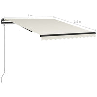 Thumbnail for Automatisch Einziehbare Markise 300 x 250 cm Creme