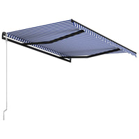 Thumbnail for Automatisch Einziehbare Markise 350×250 cm Blau und Weiß