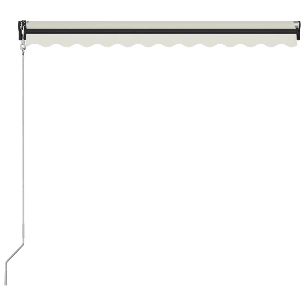 Einziehbare Markise mit Windsensor & LED 300x250cm Creme