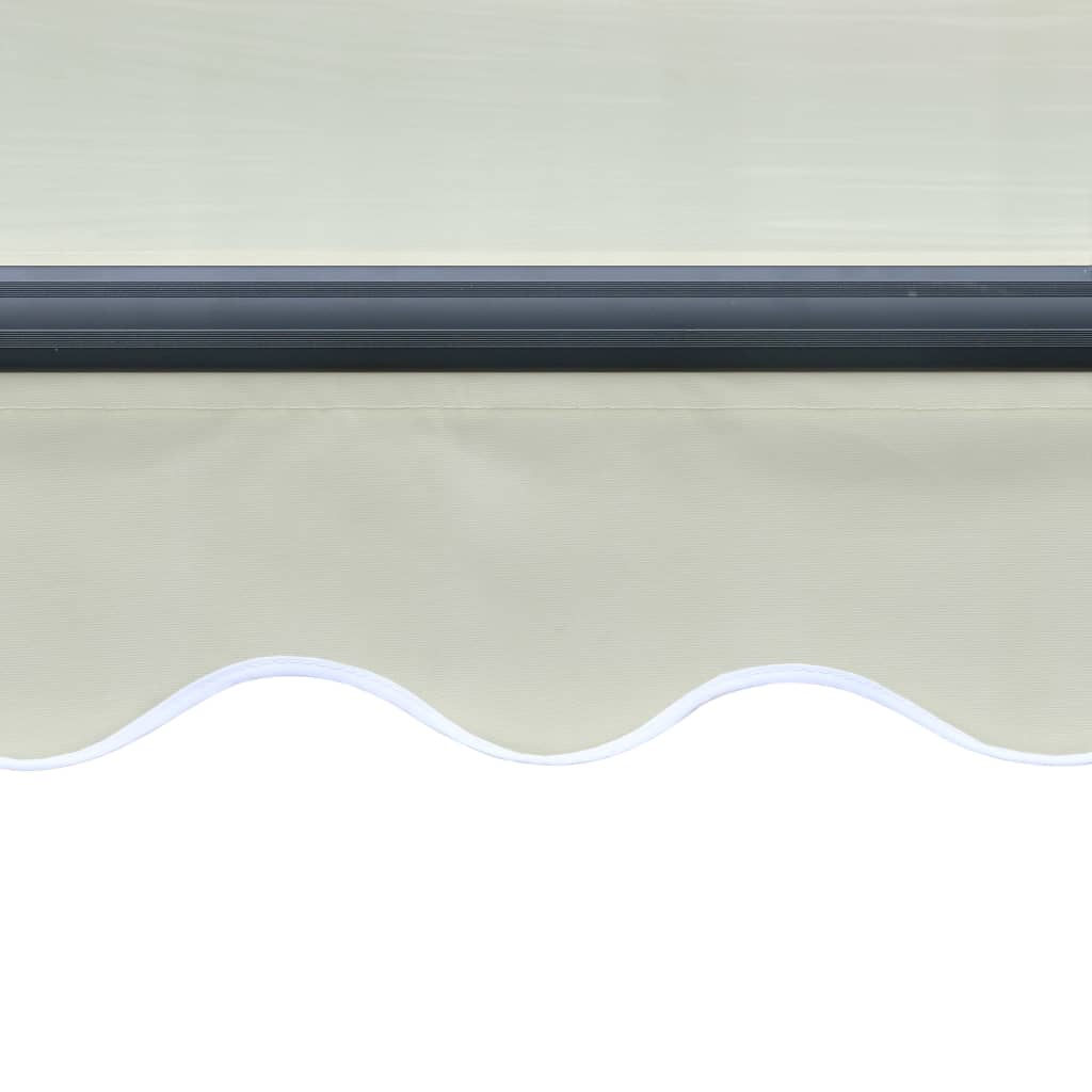 Einziehbare Markise mit Windsensor & LED 400x300cm Creme