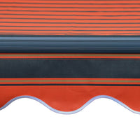 Thumbnail for Einziehbare Markise mit Windsensor & LED 450x300cm Orange Braun