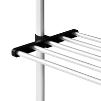 Thumbnail for Teleskop-Garderobe mit Regalen Aluminium