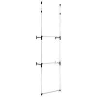 Thumbnail for Teleskop-Garderobe mit Stangen Aluminium