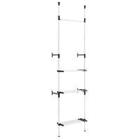 Thumbnail for Teleskop-Garderobe mit Stangen und Regal Aluminium
