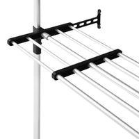 Thumbnail for Teleskop-Garderobe mit Stangen und Regal Aluminium