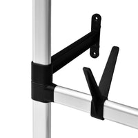 Thumbnail for Teleskop-Garderobe mit Stangen und Regal Aluminium