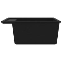 Thumbnail for Küchenspüle mit Überlauf Schwarz Granit