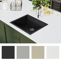 Thumbnail for Küchenspüle mit Überlauf Schwarz Granit