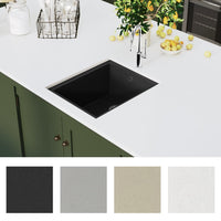 Thumbnail for Küchenspüle mit Überlauf Schwarz Granit