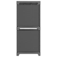 Thumbnail for Würfel-Regal 4 Fächer Grau 69x30x72,5 cm Stoff