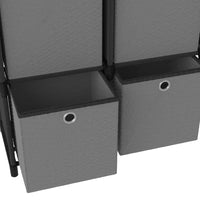 Thumbnail for Würfel-Regal mit Boxen 5 Fächer Schwarz 103x30x72,5 cm Stoff