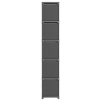 Thumbnail for Würfel-Regal mit Boxen 15 Fächer Grau 103x30x175,5 cm Stoff