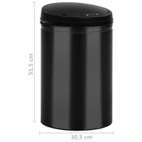 Thumbnail for Automatischer Sensor-Mülleimer 30 L Kohlenstoffstahl Schwarz
