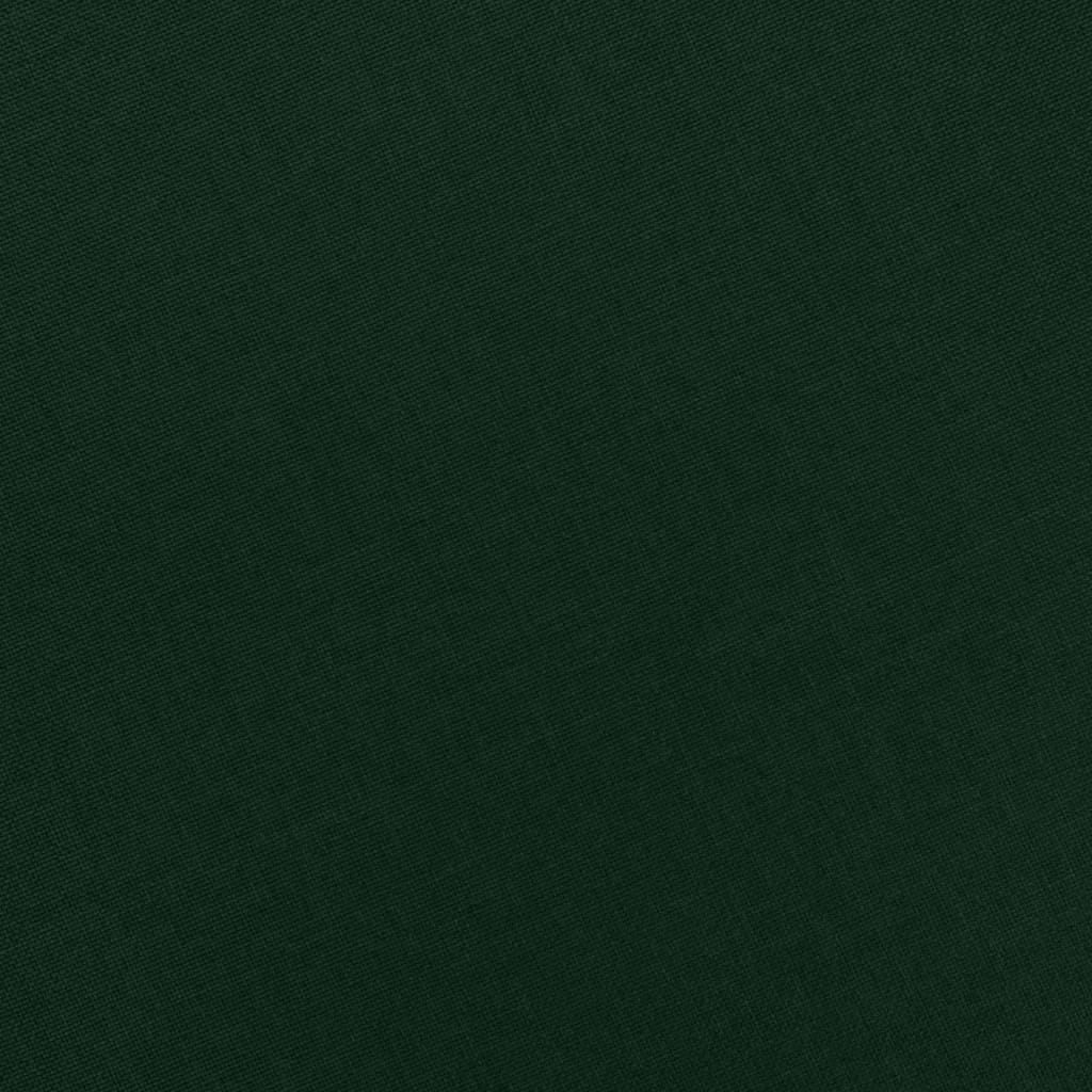 Sessel mit Fußhocker Dunkelgrün Stoff