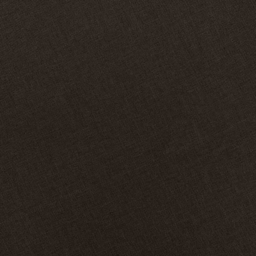 Massagesessel mit Hocker Dunkelbraun Stoff