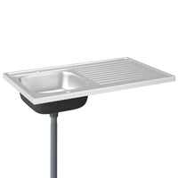 Thumbnail for Küchenspüle mit Abtropfset Silbern 1000x600x155 mm Edelstahl