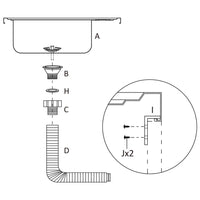 Thumbnail for Küchenspüle mit Abtropfset Silbern 1000x600x155 mm Edelstahl