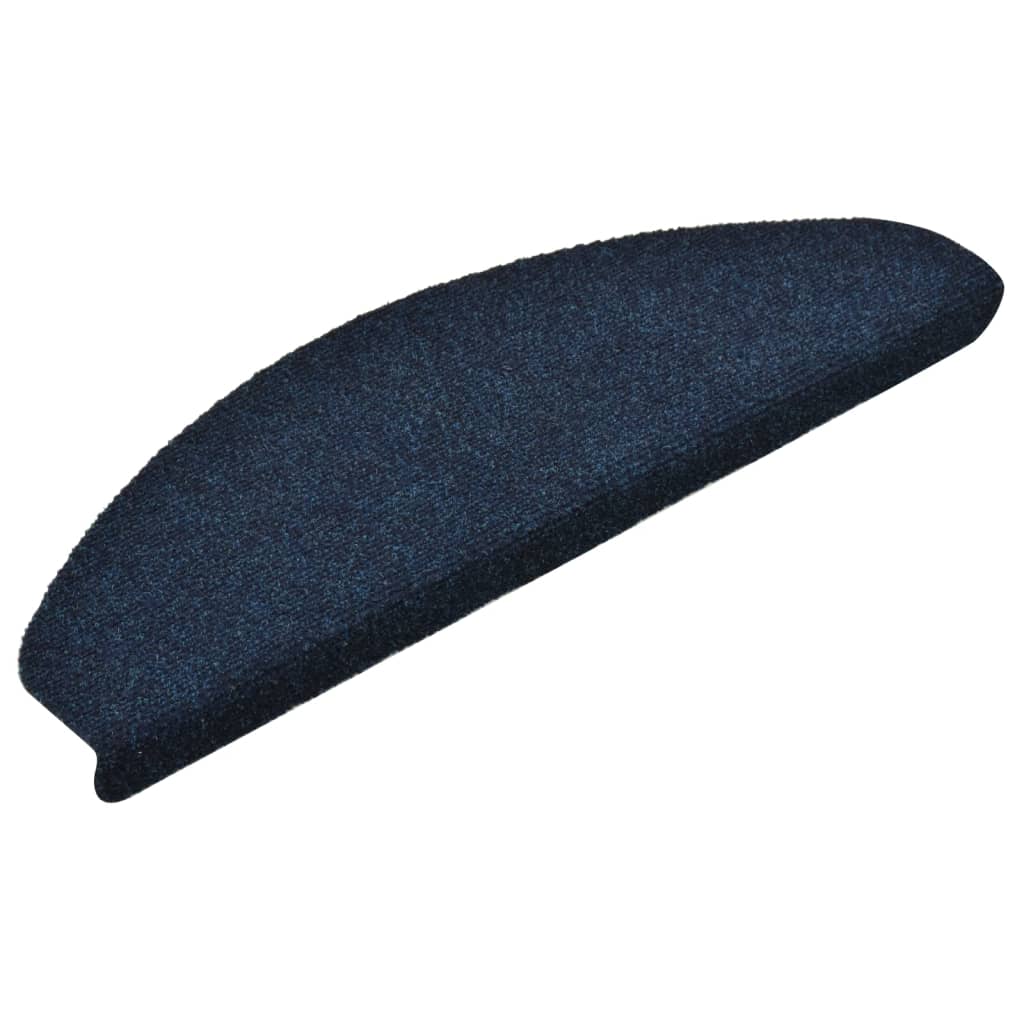 Selbstklebende Treppenmatten 15 Stk. Navy 65x21x4cm Nadelvlies