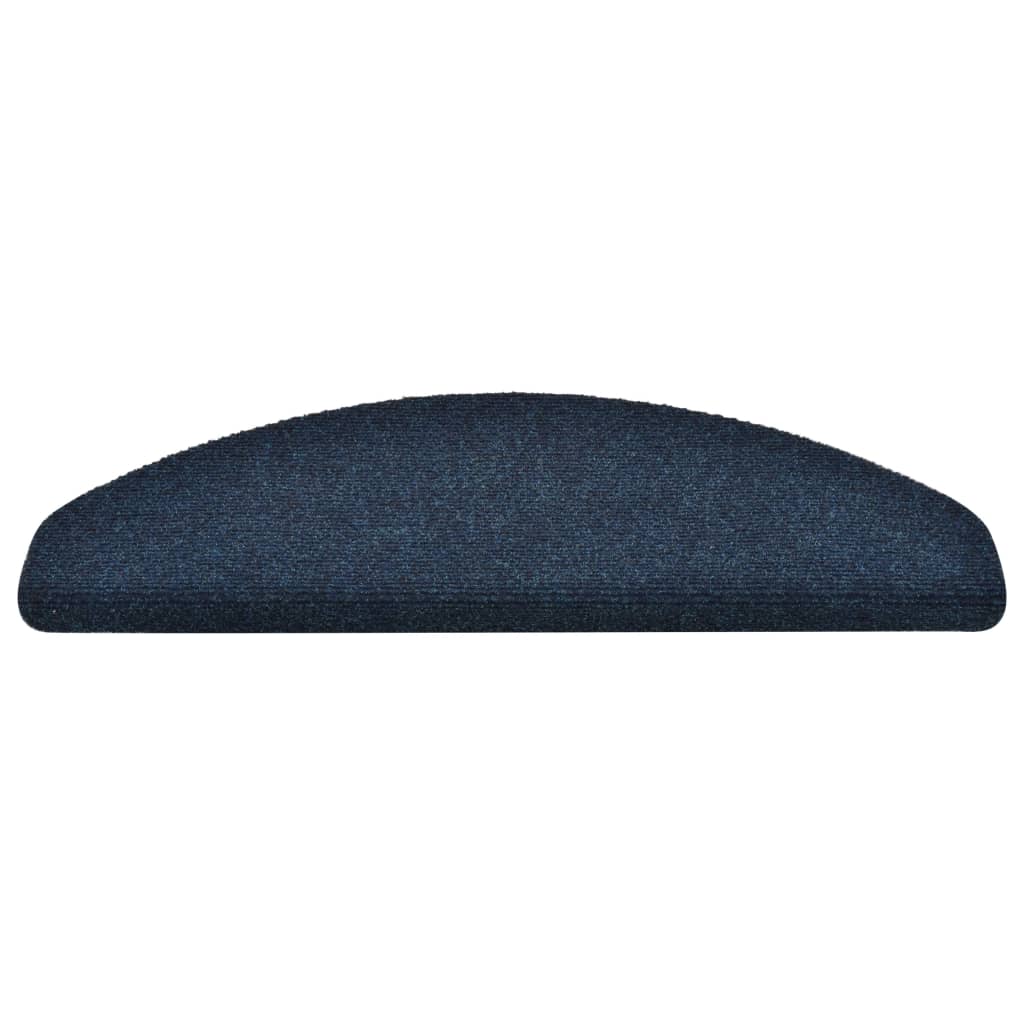 Selbstklebende Treppenmatten 15 Stk. Navy 65x21x4cm Nadelvlies