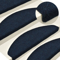 Thumbnail for Selbstklebende Treppenmatten 15 Stk. Navy 65x21x4cm Nadelvlies