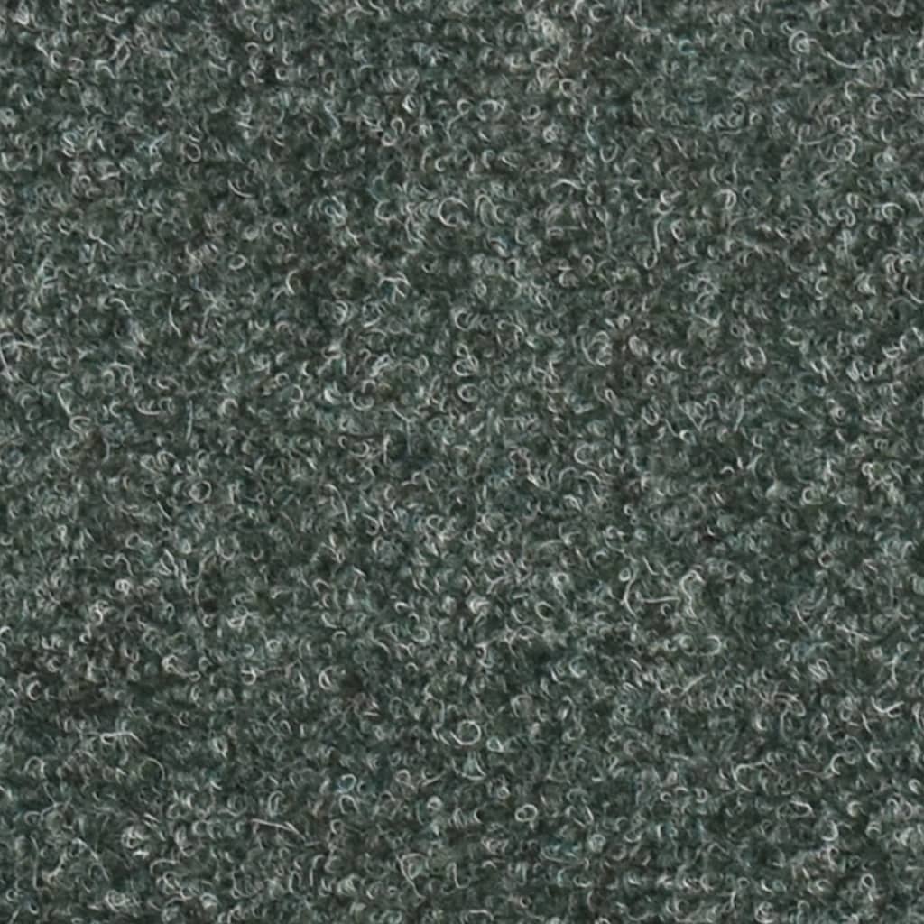 Selbstklebende Treppenmatten 15 Stk. Grün 56x17x3cm Nadelvlies