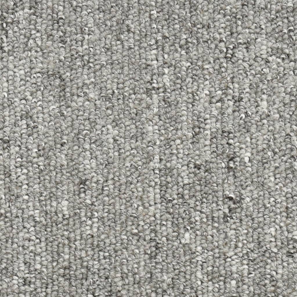 Treppenmatten 15 Stk. Hellgrau 65x24x4 cm