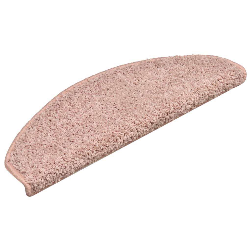 Treppenmatten 15 Stk. Hellrosa 65x21x4 cm