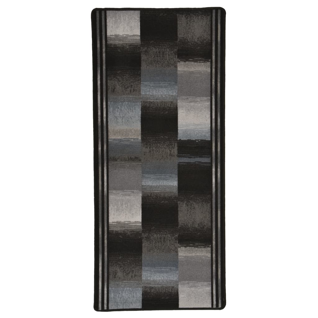Teppichläufer Gummirücken Schwarz 67x200 cm
