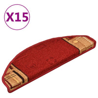 Thumbnail for Treppenmatten Selbstklebend 15 Stk. Rot 65x21x4 cm