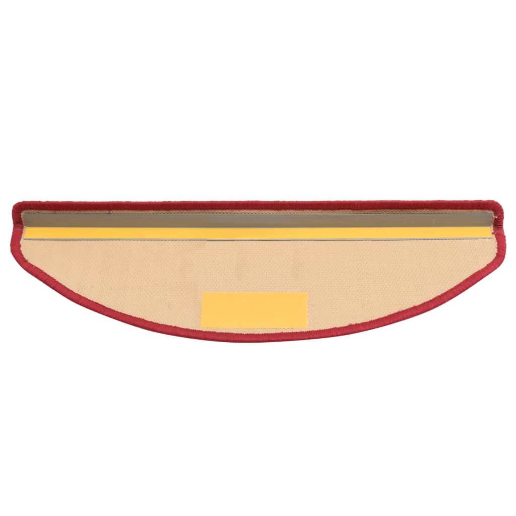 Treppenmatten Selbstklebend 15 Stk. Rot 65x21x4 cm