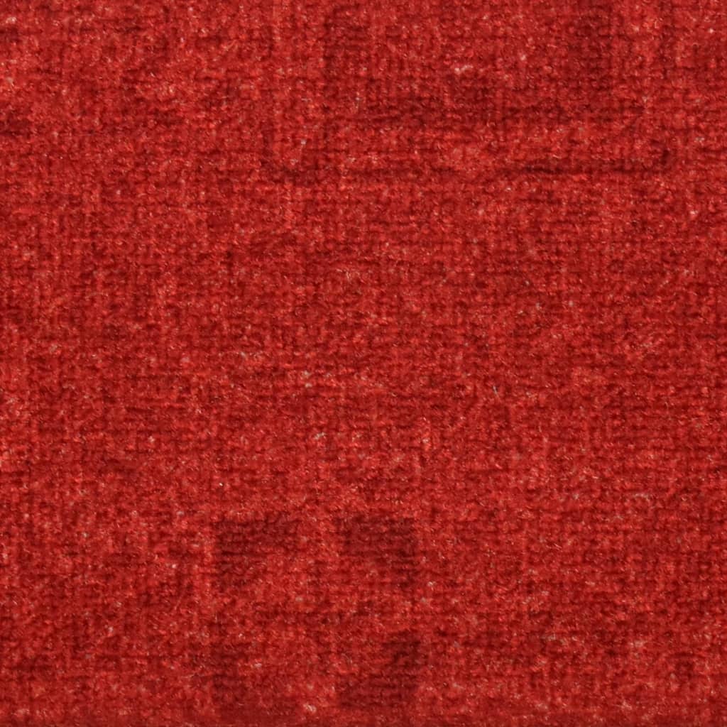 Treppenmatten Selbstklebend 15 Stk. Rot 65x21x4 cm