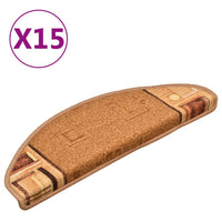 Thumbnail for Treppenmatten Selbstklebend 15 Stk. Beige 65x21x4 cm