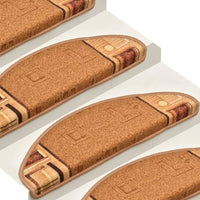 Thumbnail for Treppenmatten Selbstklebend 15 Stk. Beige 65x21x4 cm