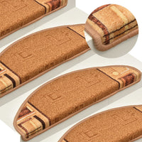 Thumbnail for Treppenmatten Selbstklebend 15 Stk. Beige 65x21x4 cm
