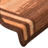 Thumbnail for Treppenmatten Selbstklebend 15 Stk. Braun 65x21x4 cm