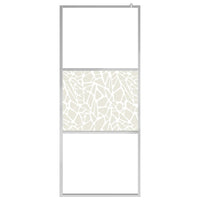Thumbnail for Duschwand für Begehbare Dusche ESG-Glas Steindesign 90x195 cm