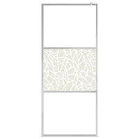 Thumbnail for Duschwand für Begehbare Dusche ESG-Glas Steindesign 115x195 cm