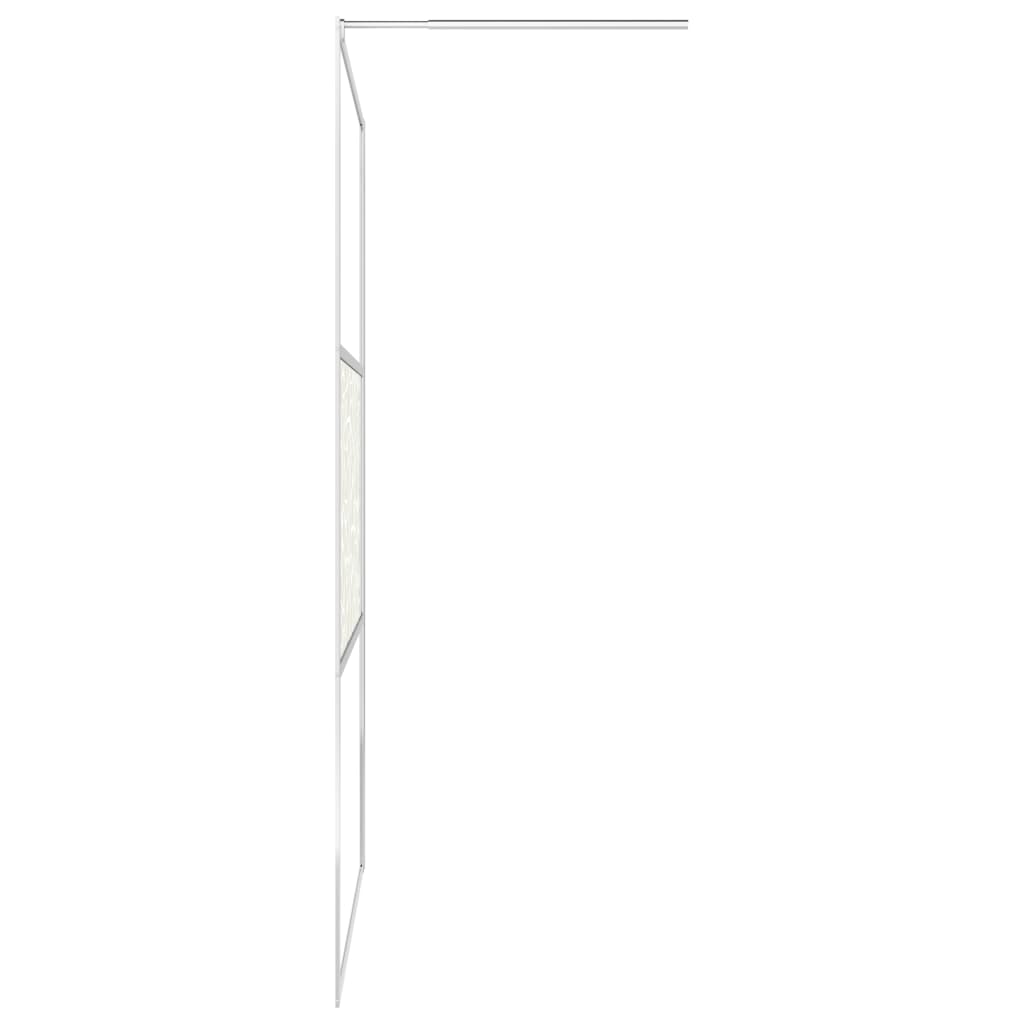 Duschwand für Begehbare Dusche ESG-Glas Steindesign 140x195 cm