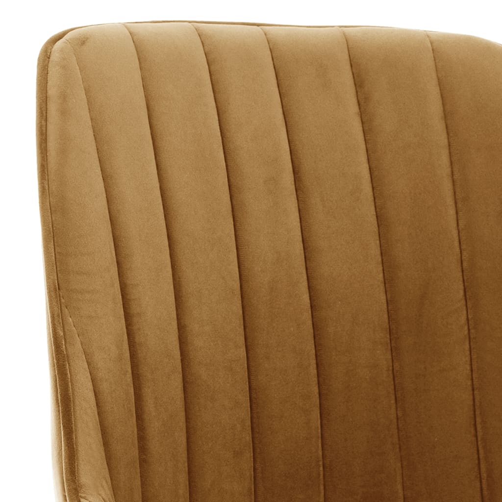 Esszimmerstühle 2 Stk. Braun Samt