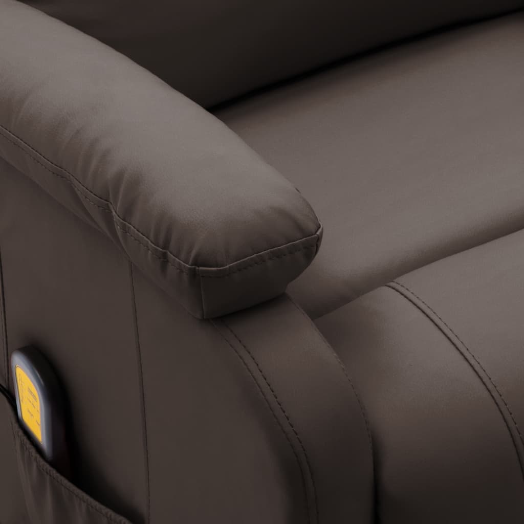 Massagesessel Braun Kunstleder