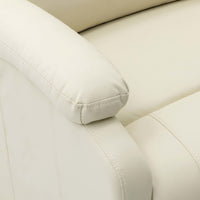 Thumbnail for 322437 vidaXL Recliner White Faux Leather