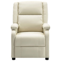 Thumbnail for 322437 vidaXL Recliner White Faux Leather