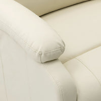 Thumbnail for 322437 vidaXL Recliner White Faux Leather