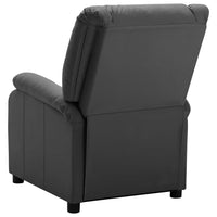 Thumbnail for 322439 vidaXL Recliner Anthracite Faux Leather