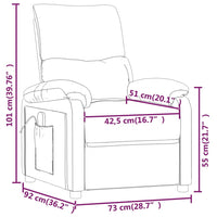 Thumbnail for Massagesessel Braun Stoff